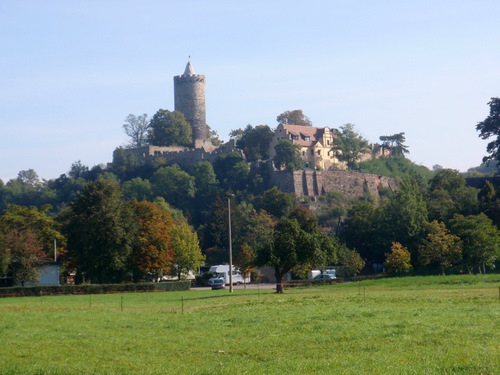 Village of Schöneburg and Schloss Schöneburg.